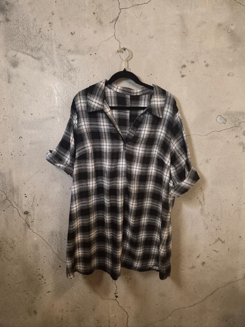 Emery Rose Plaid Shirt Dress Size 3X